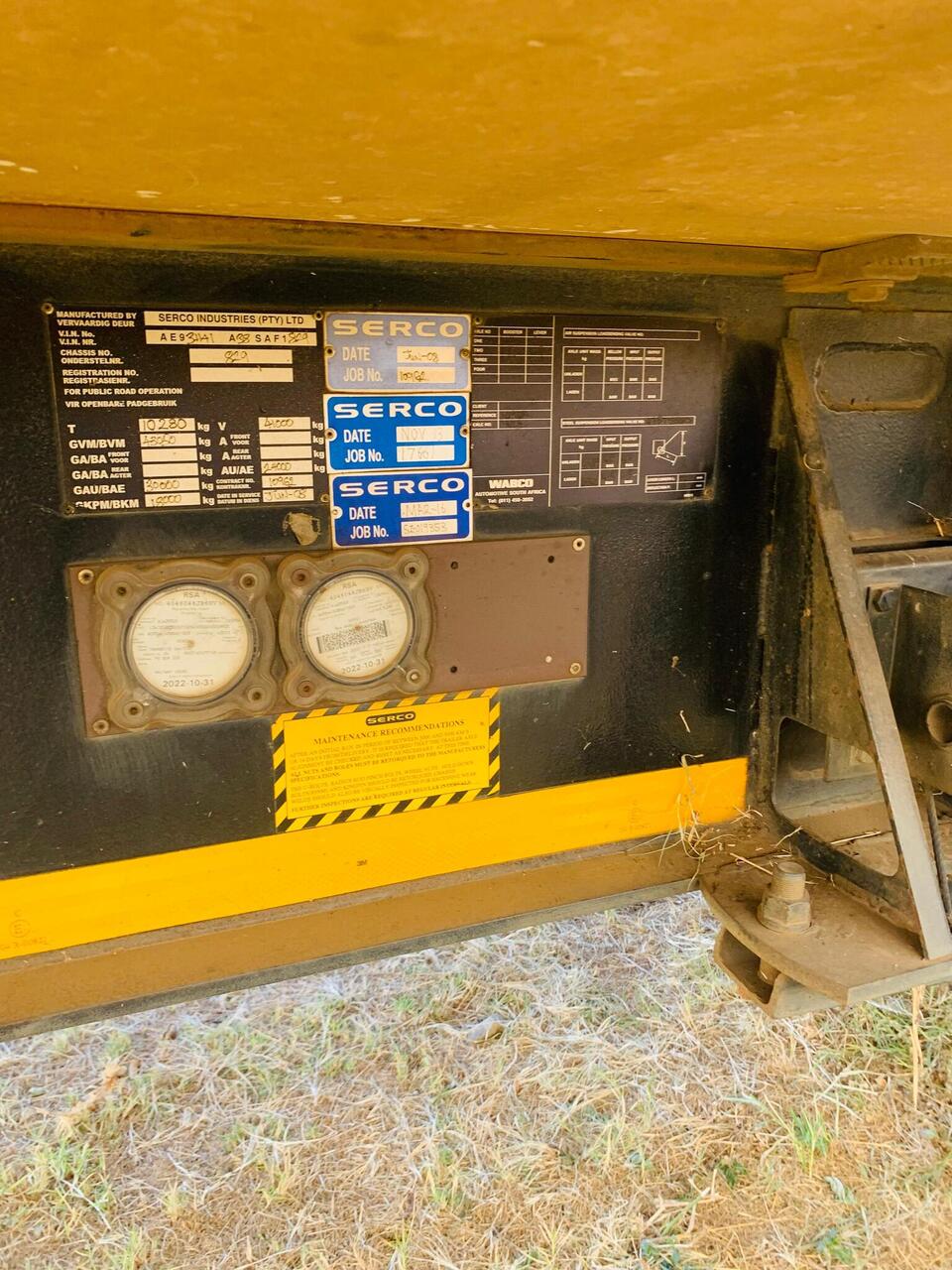 SERCO INDUSTRIAL BOX TRAILER